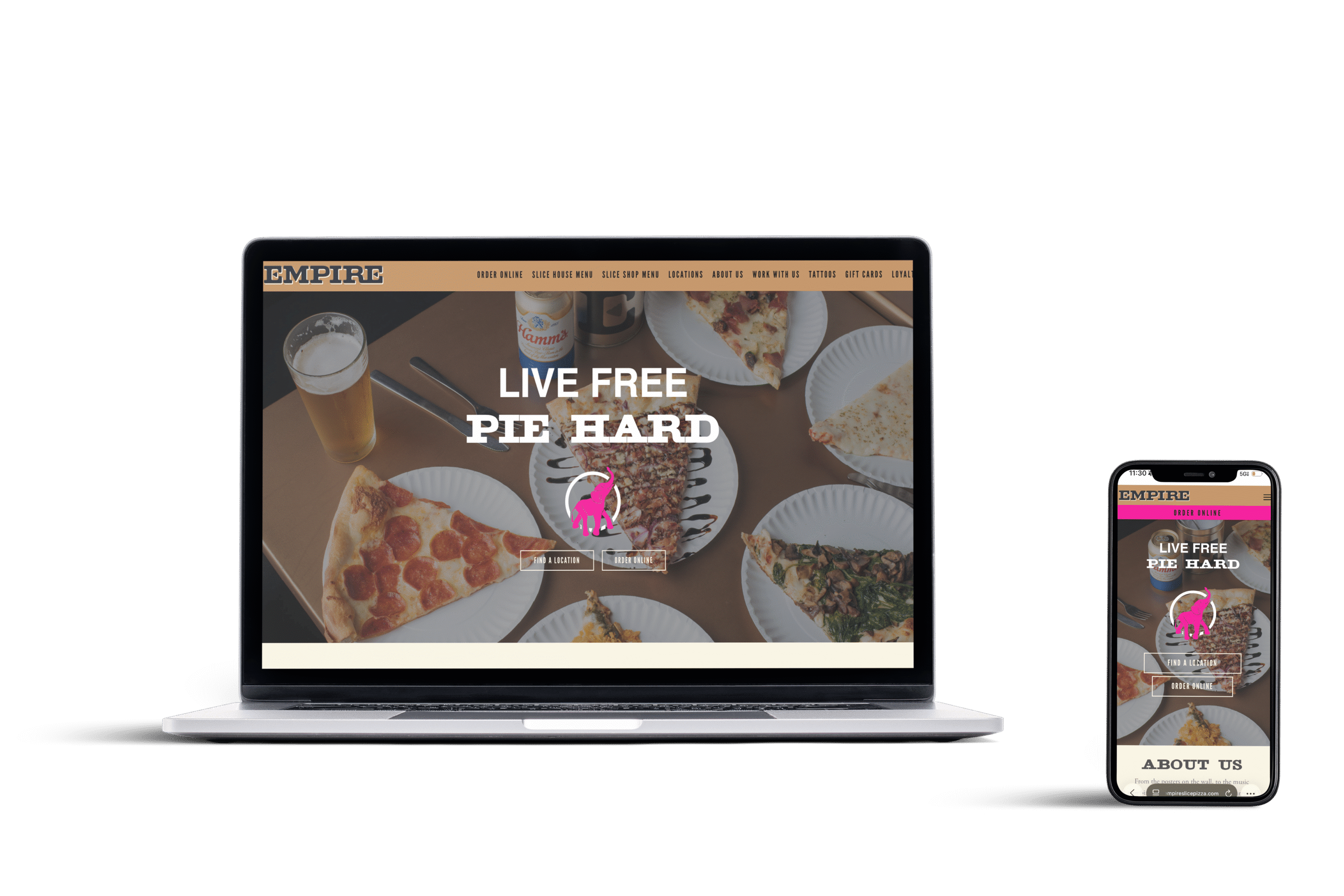 Website Built For Empire Slice House In OKC By Boiling Point Media