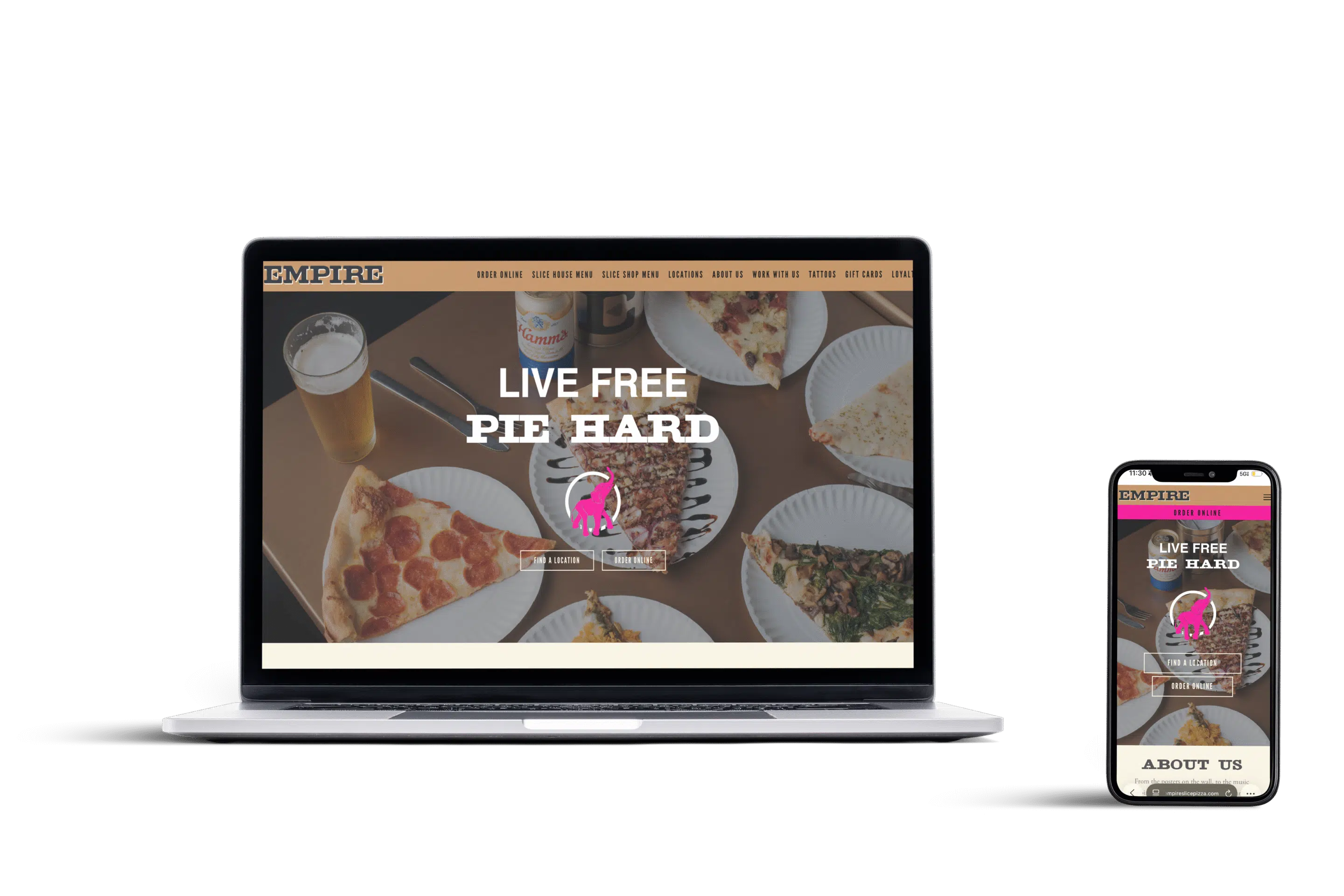 Website Built For Empire Slice House In OKC By Boiling Point Media